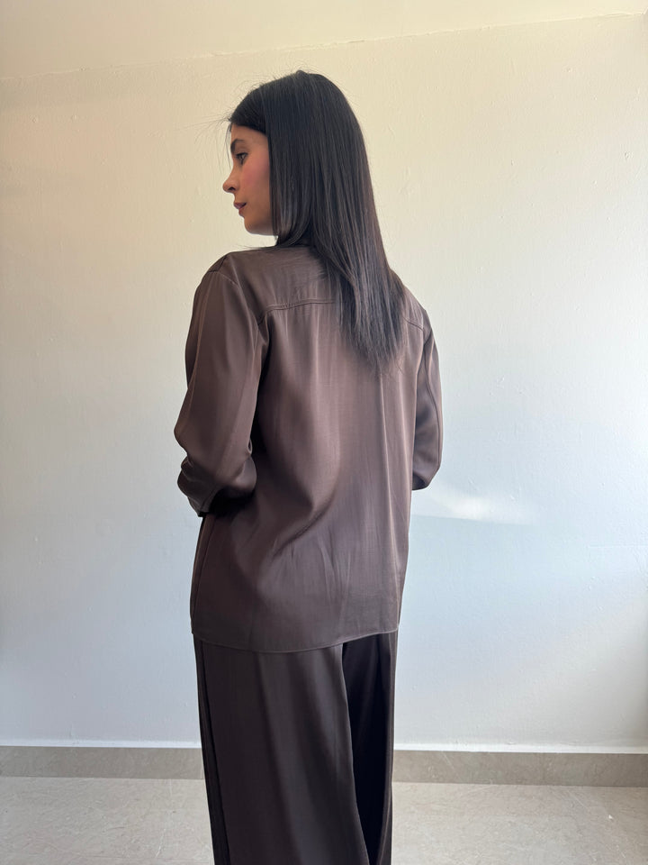 BROWN BLOUSE