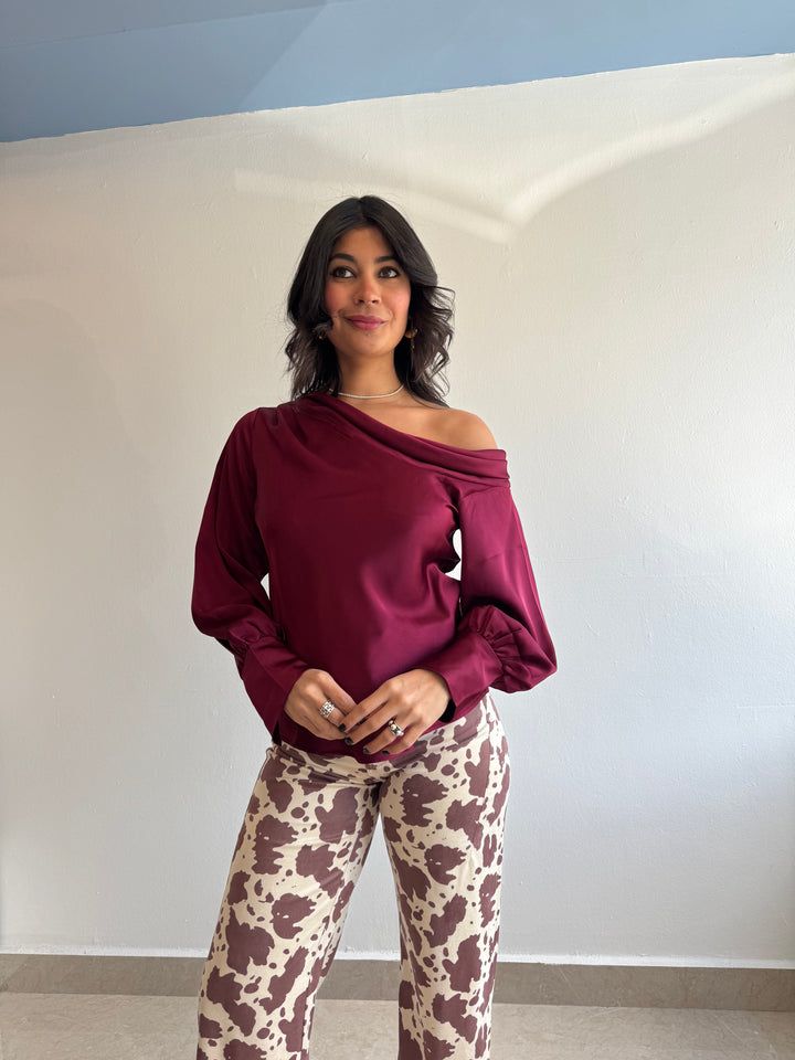 BURGUNDY TOP