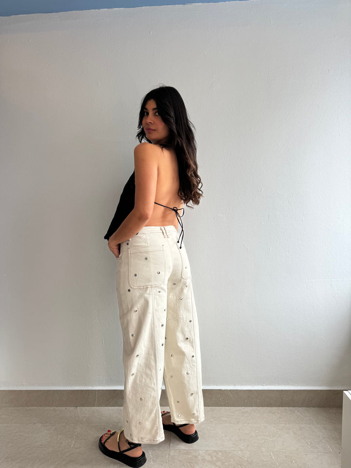 CREAM JEANS