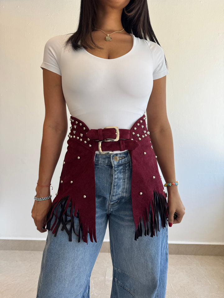 BURGUNDY BELT