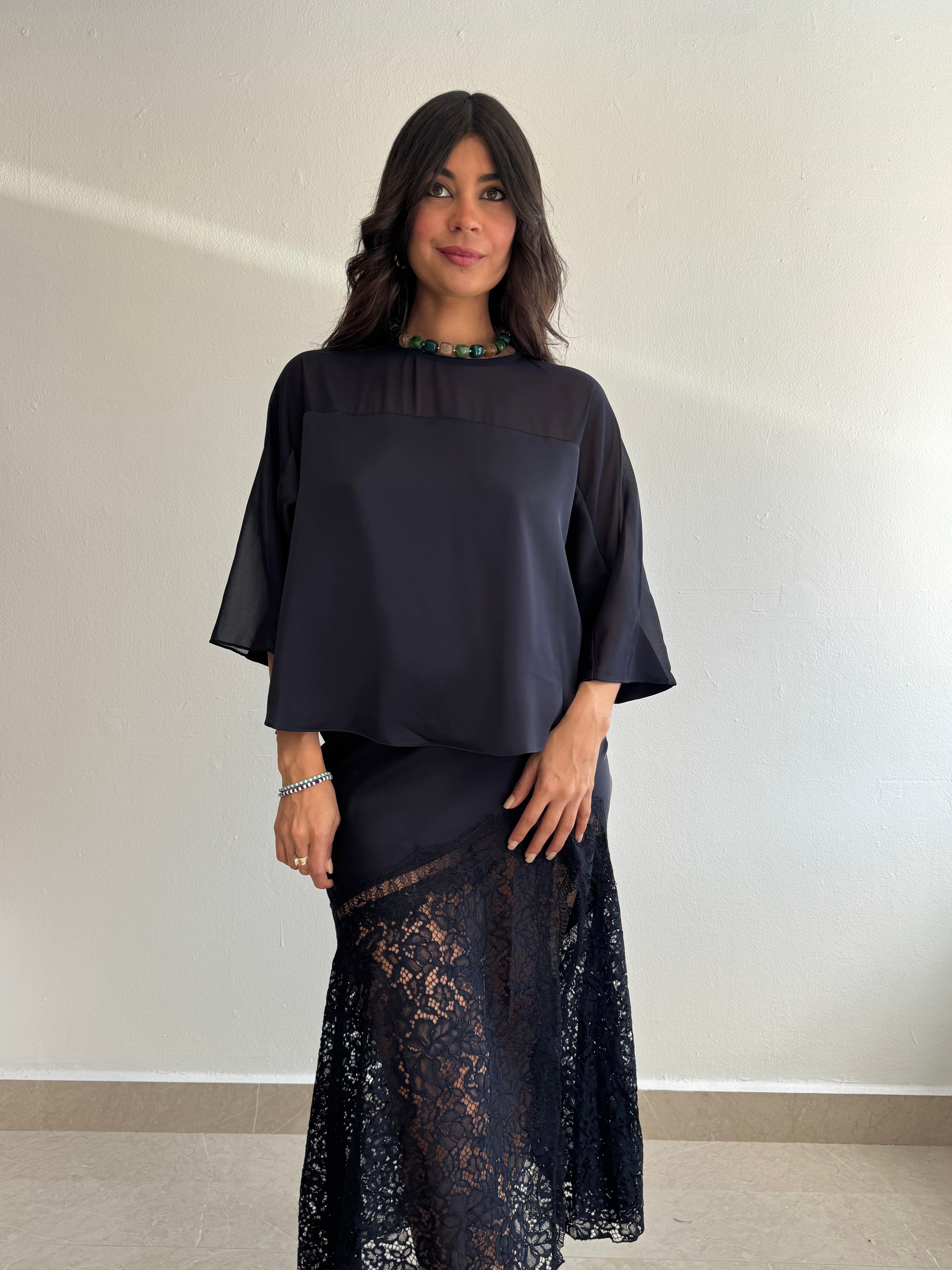 NAVY BLOUSE