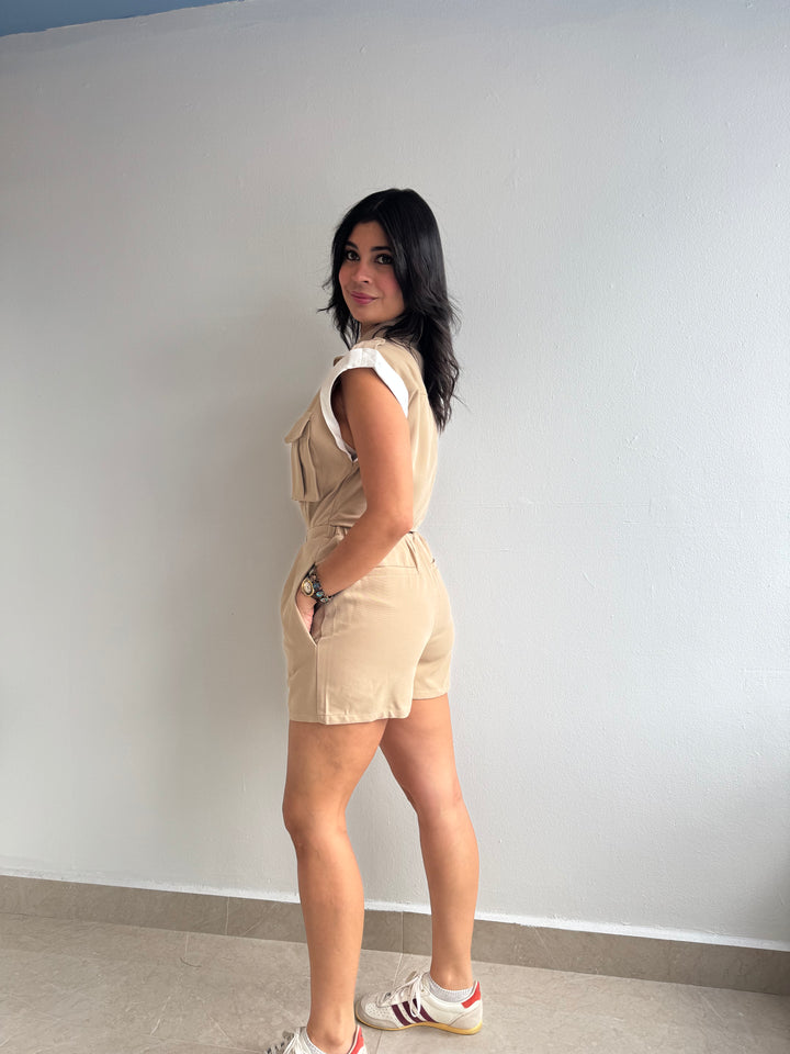 TAUPE ROMPER