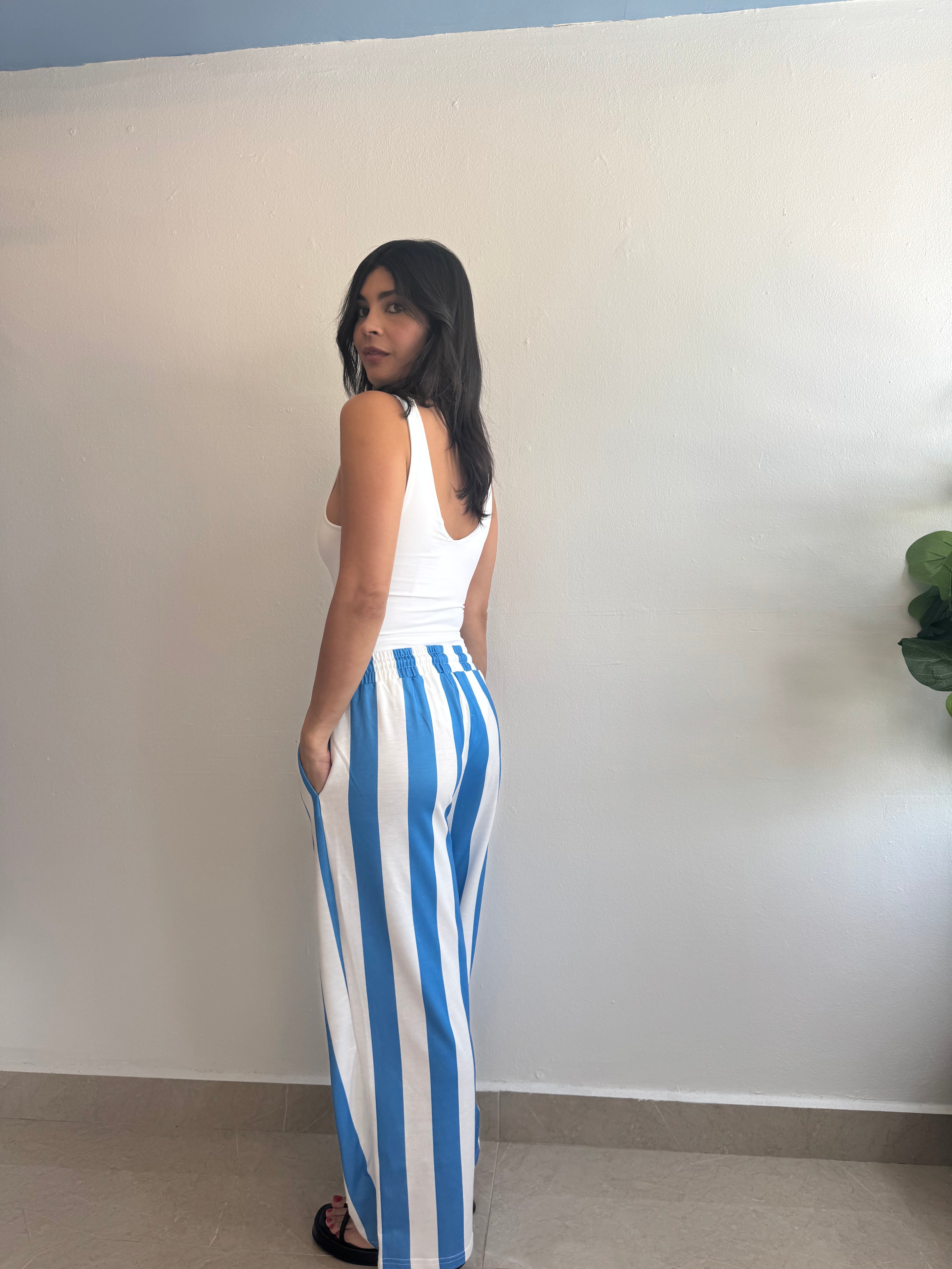 OCEAN STRIPE PANTS