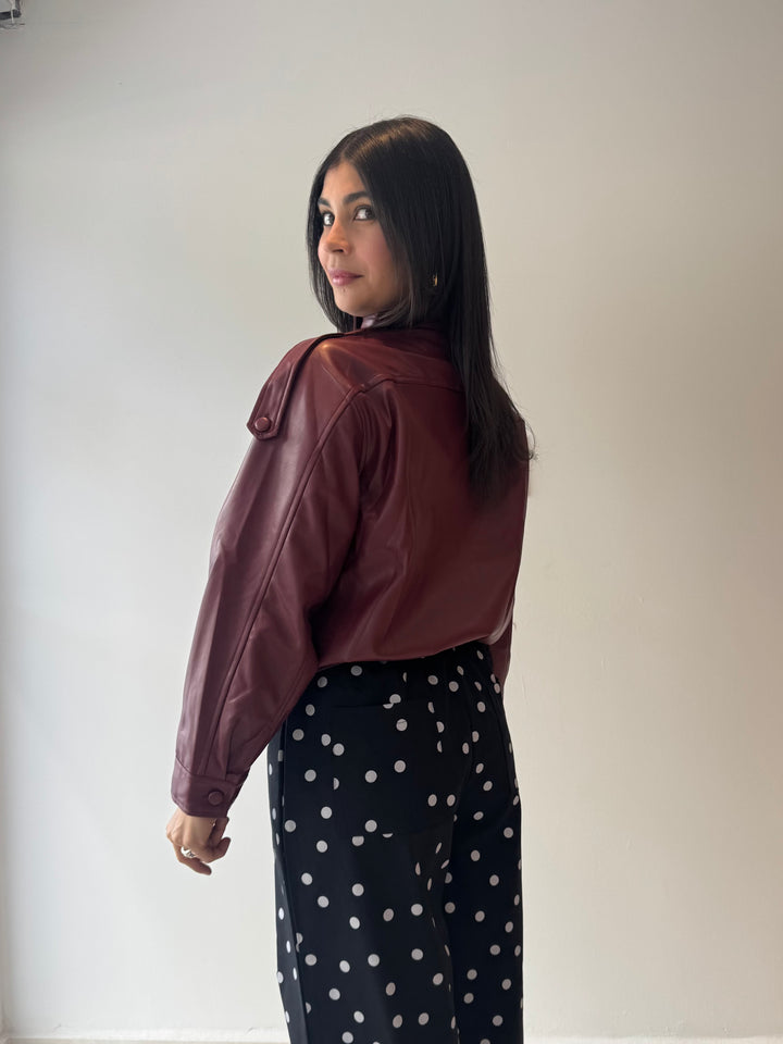 BURGUNDY JACKET