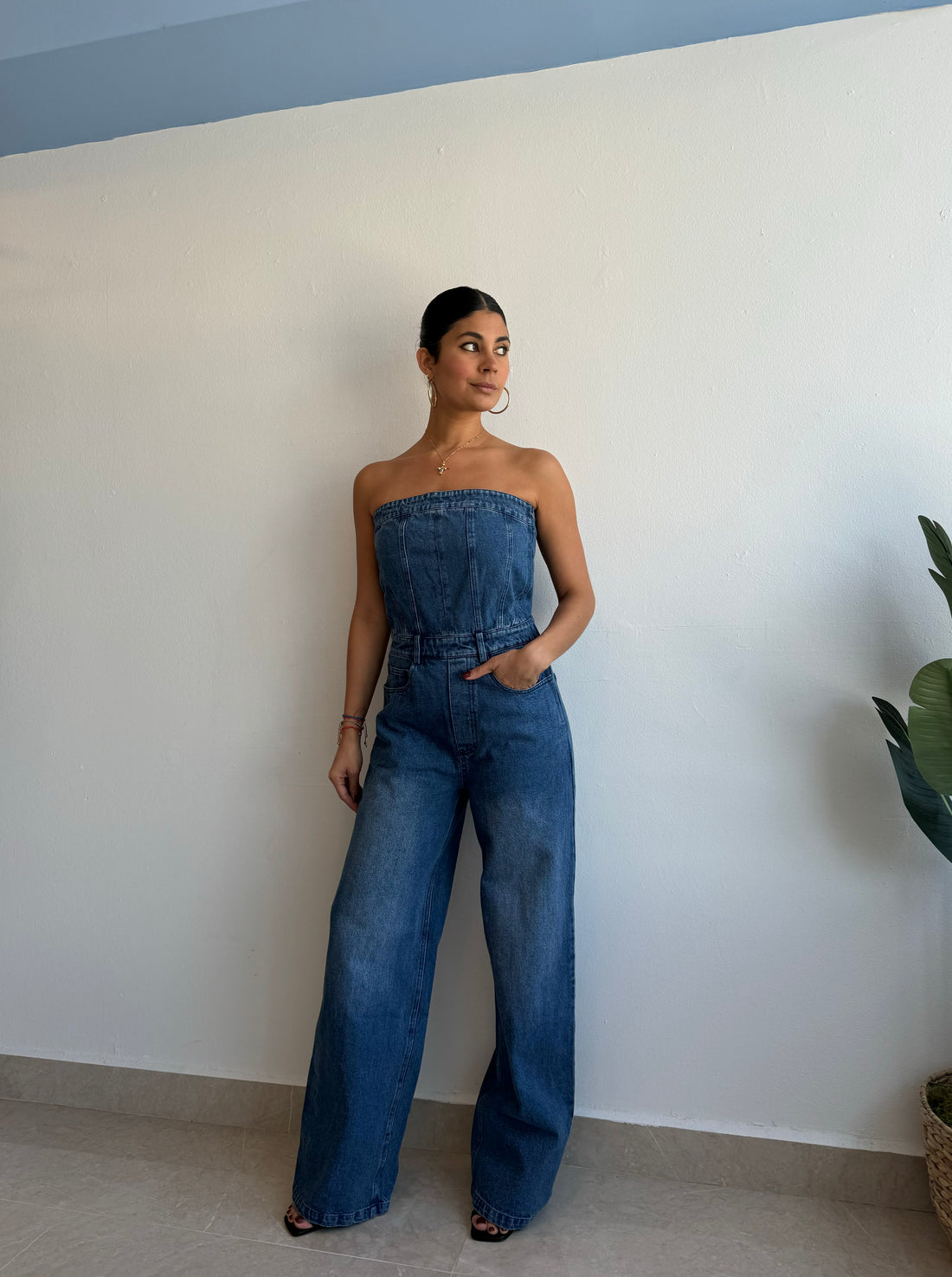 DENIM JUMPSUIT