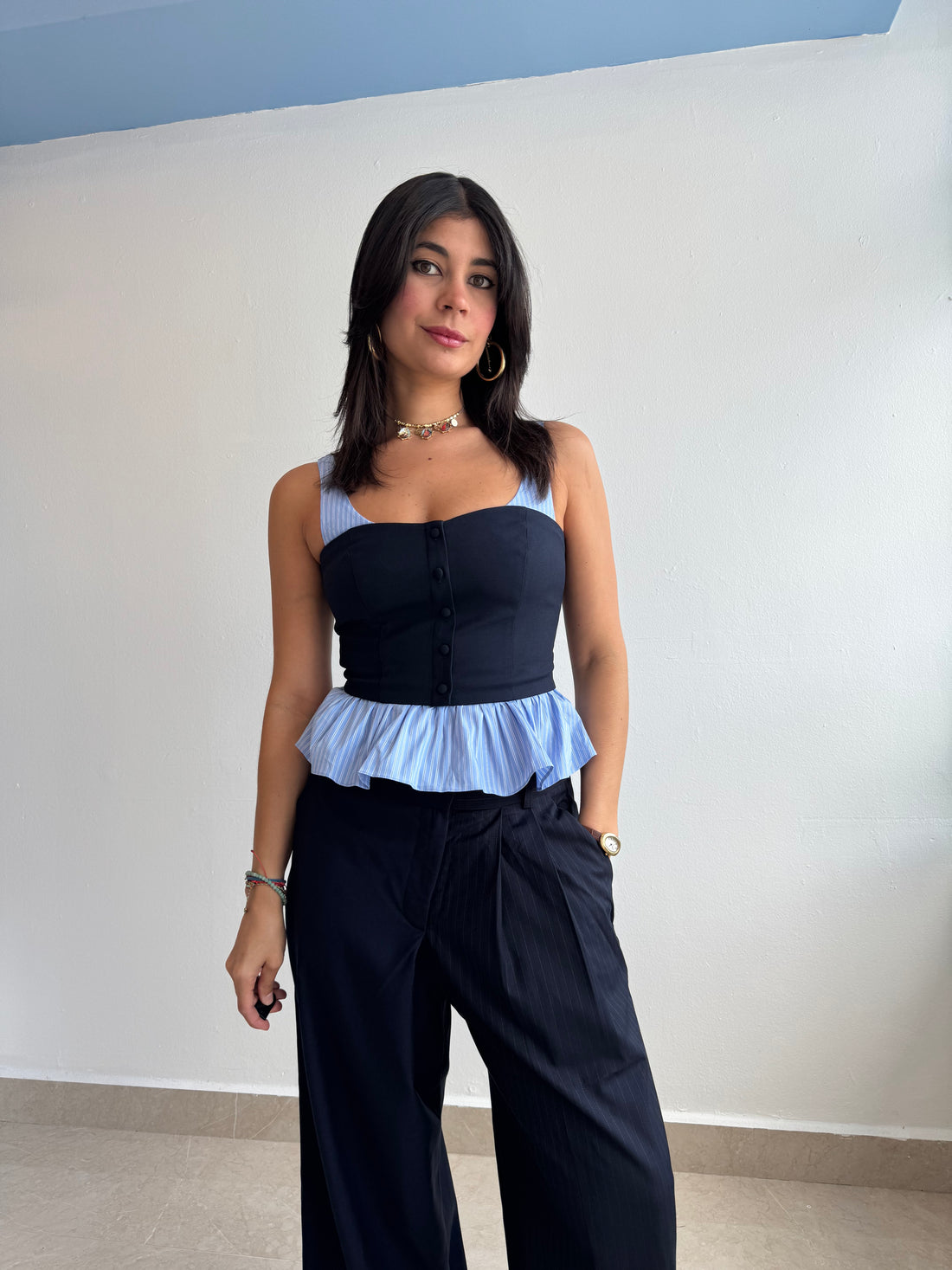 NAVY TOP