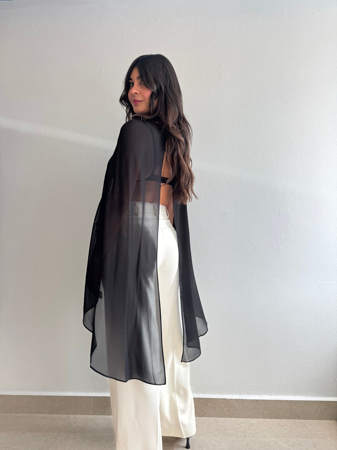 BLACK PONCHO
