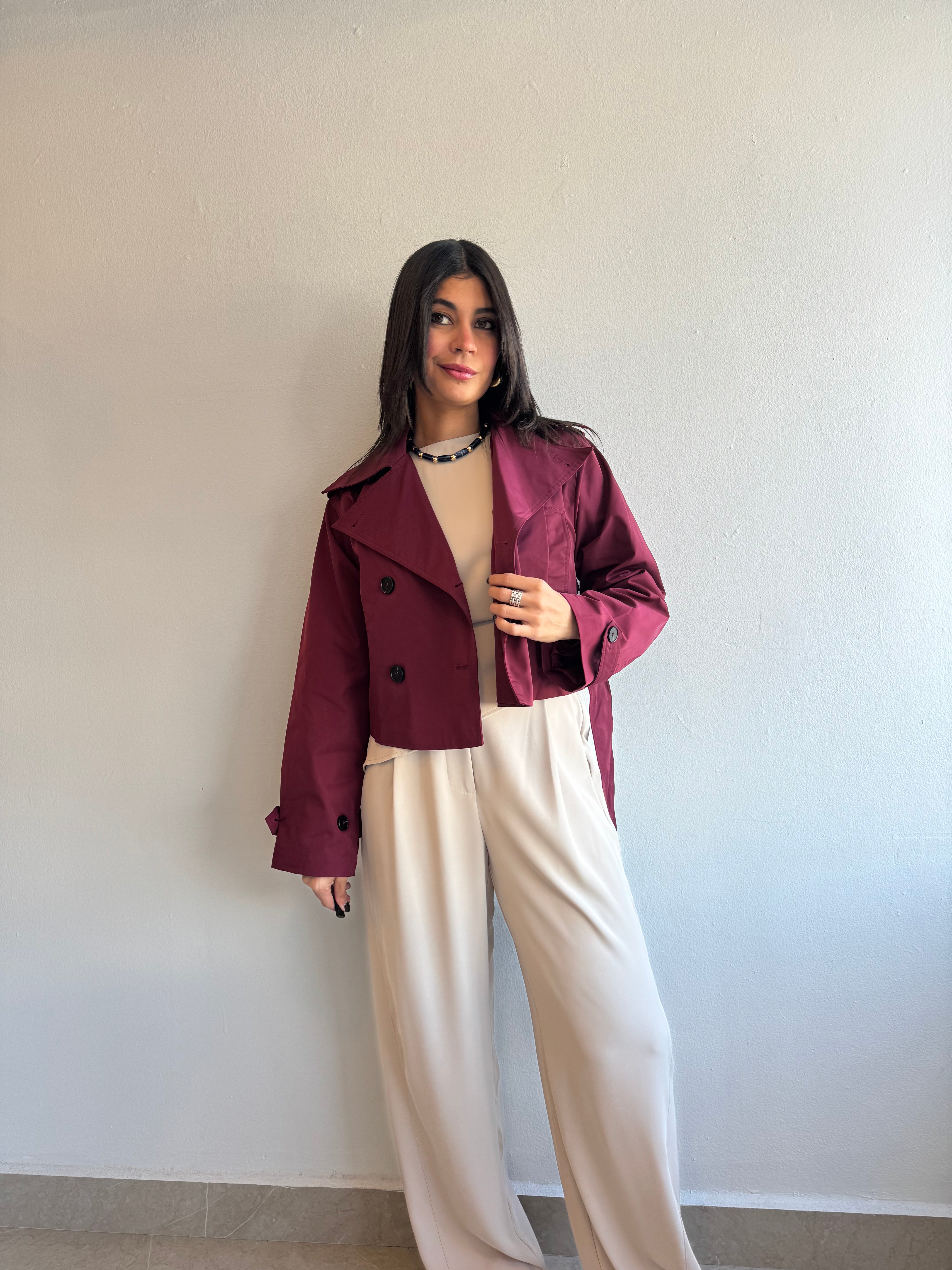 BURGUNDY JACKET