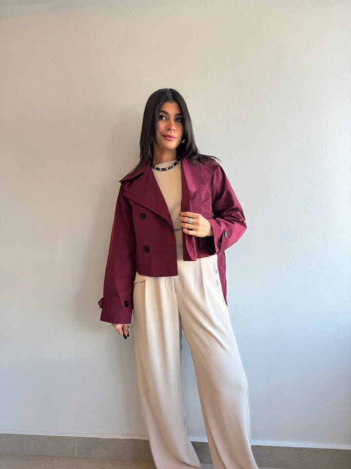 BURGUNDY JACKET