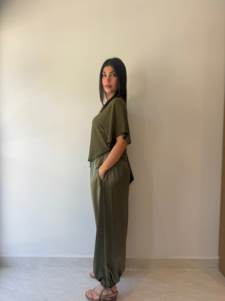 OLIVE PANTS
