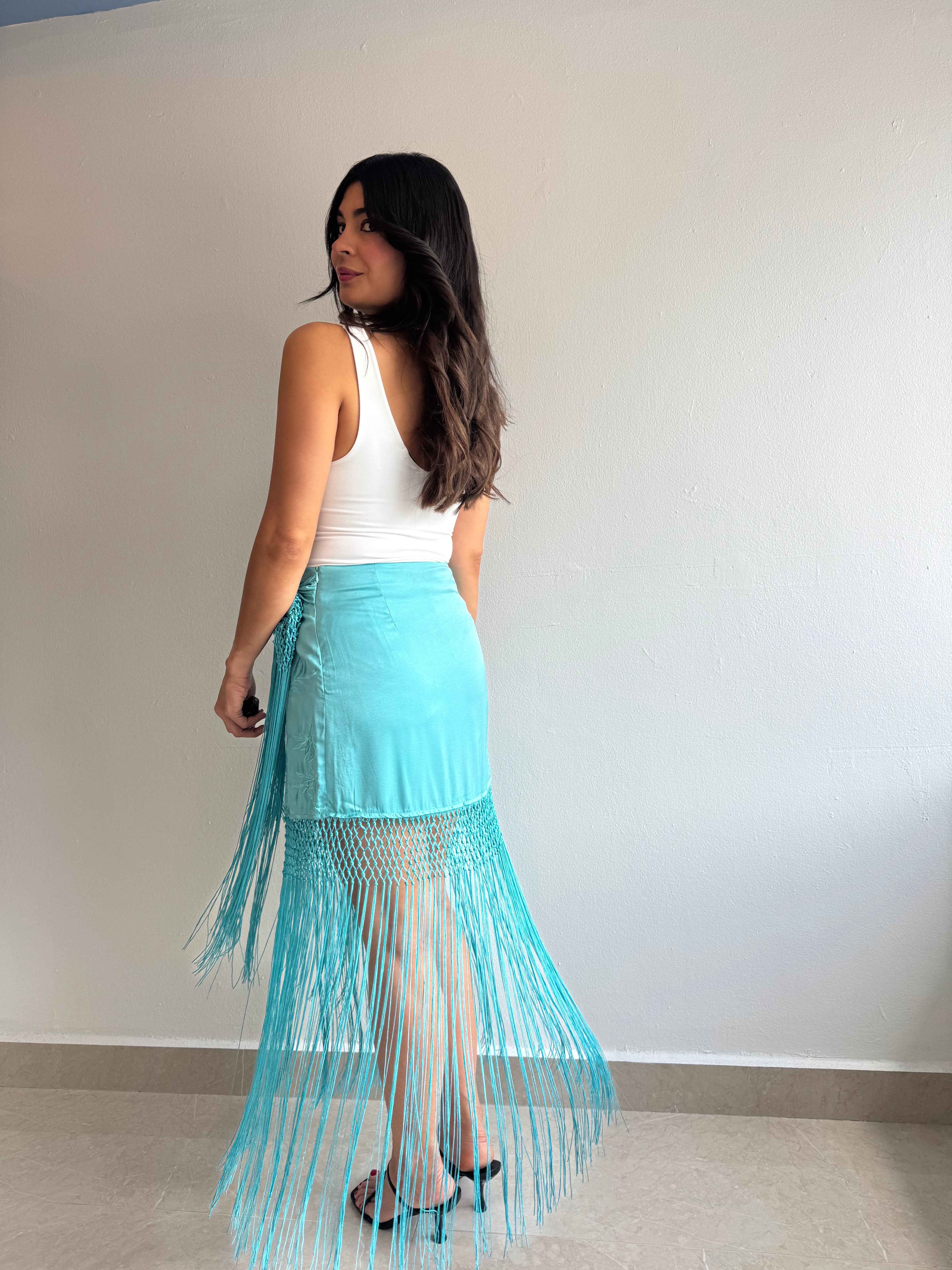 TURQUOISE SKORT