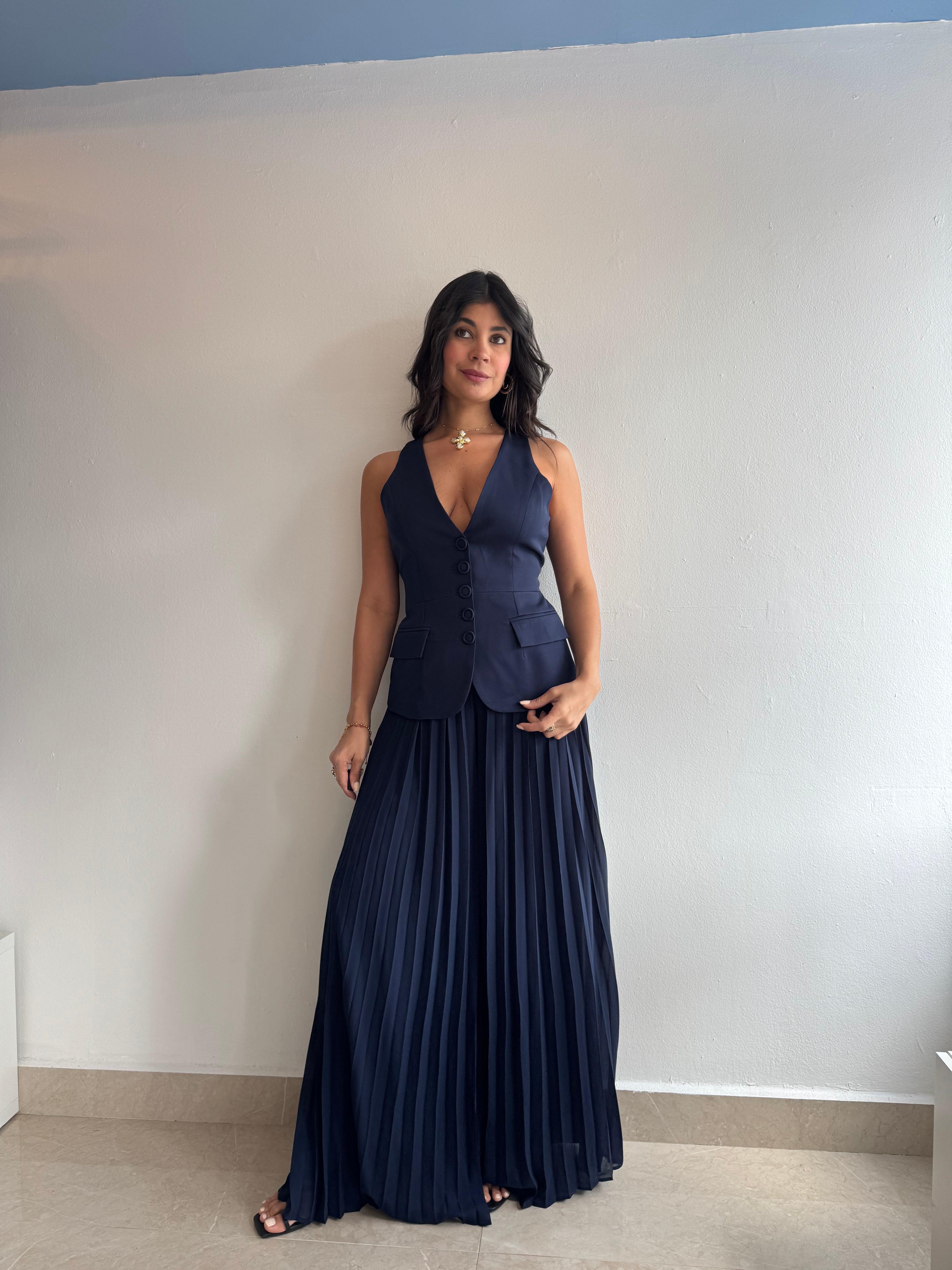 NAVY PANTS SET