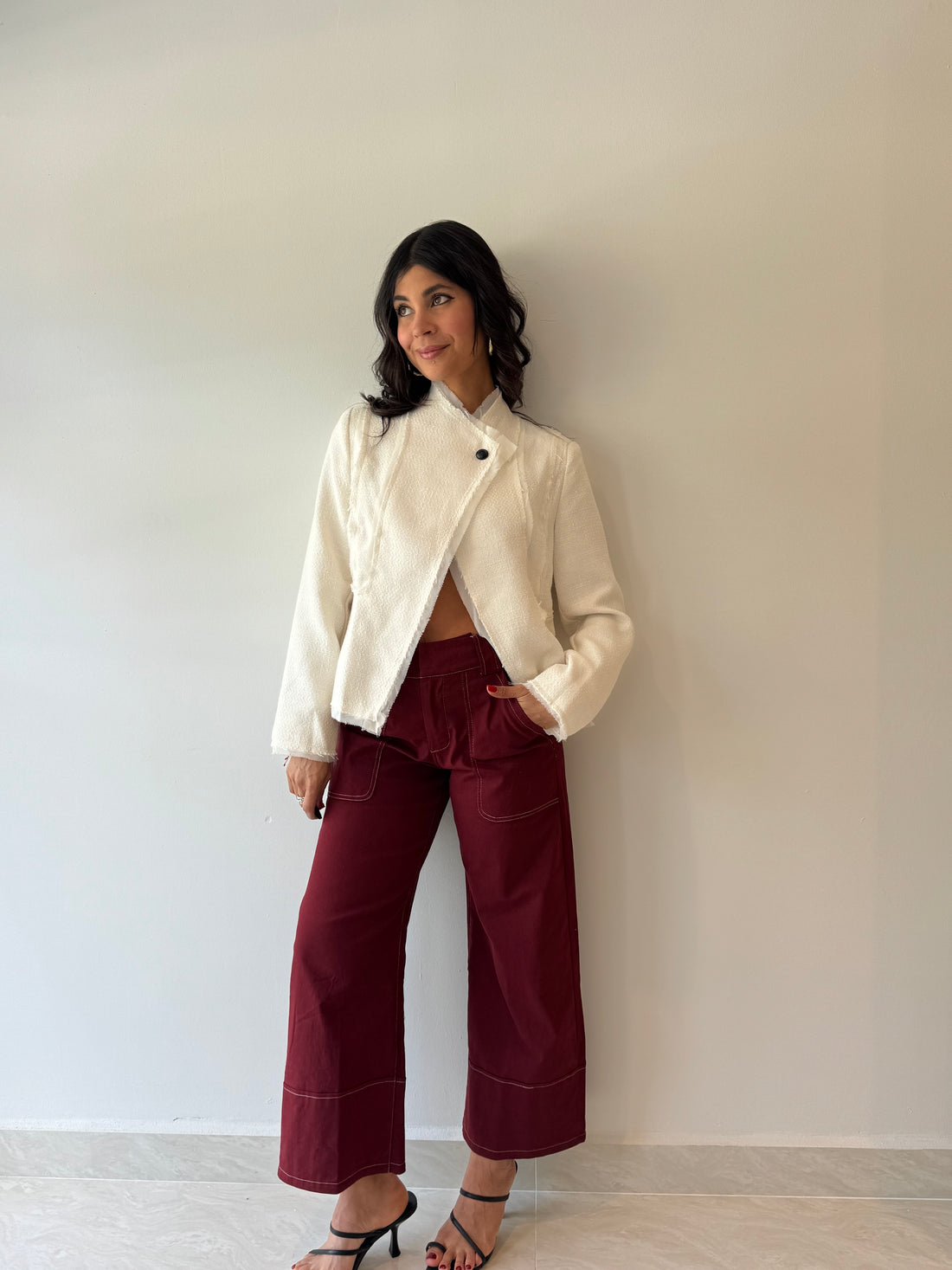 BURGUNDY PANTS