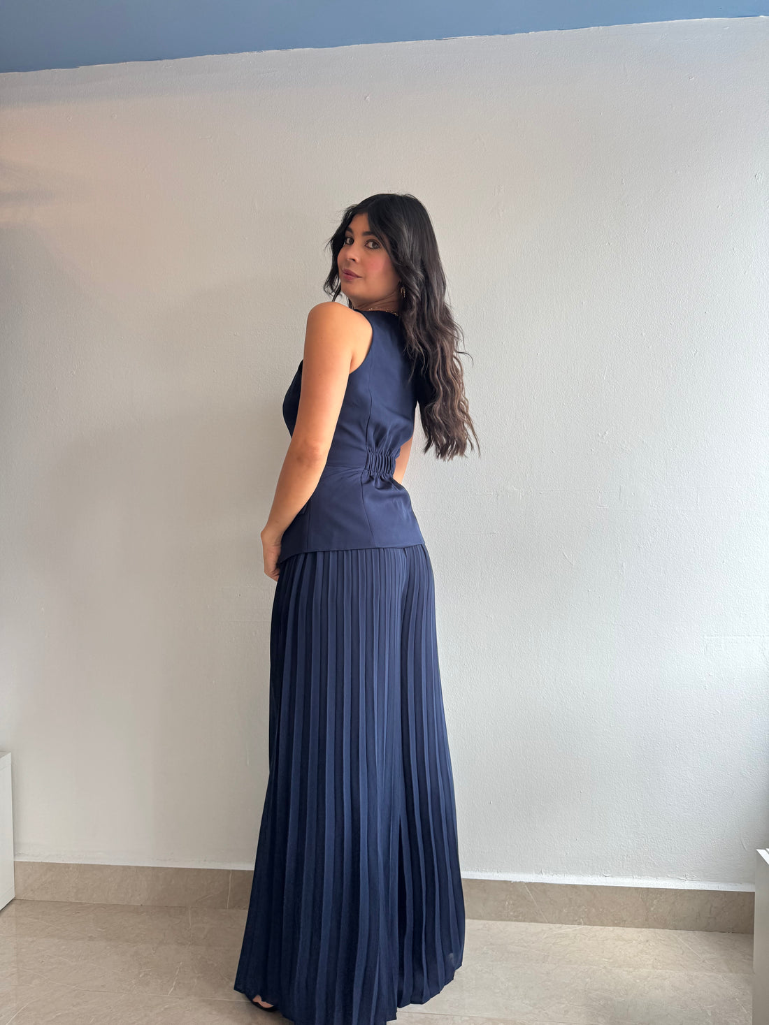 NAVY PANTS SET