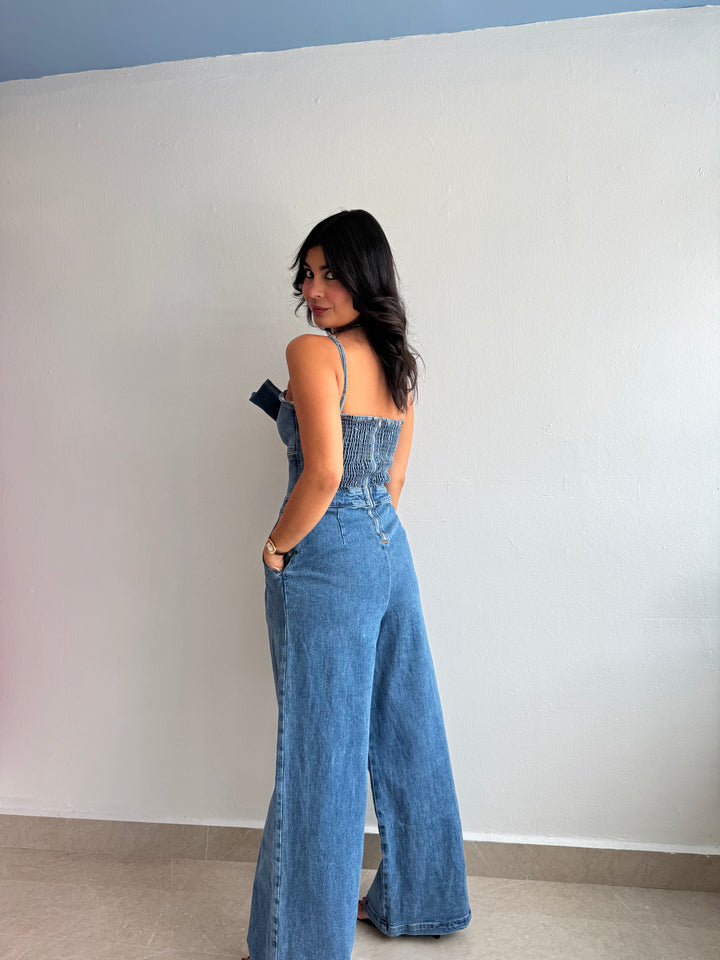 DENIM JUMPSUIT