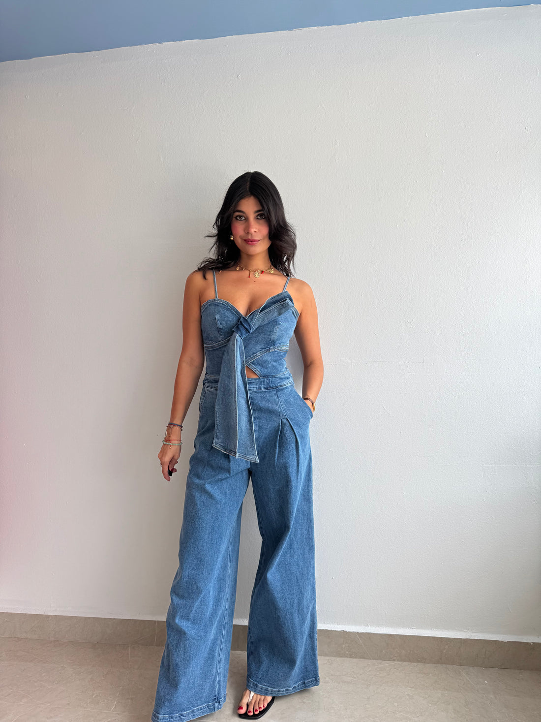 DENIM JUMPSUIT