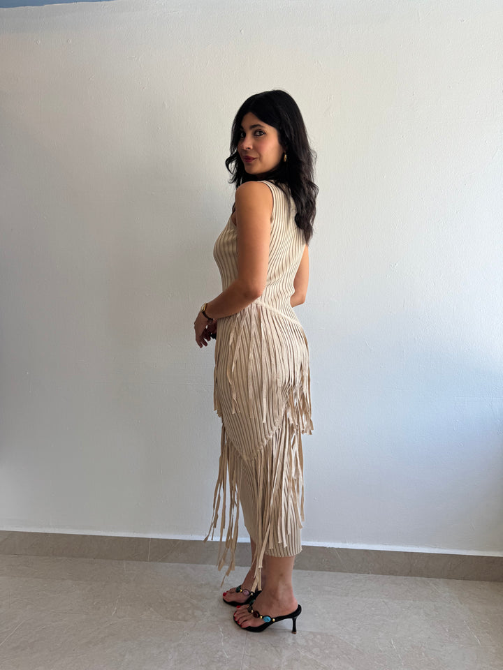 BEIGE DRESS