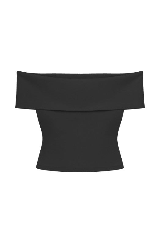 OFF SHOULDER CROP TOP