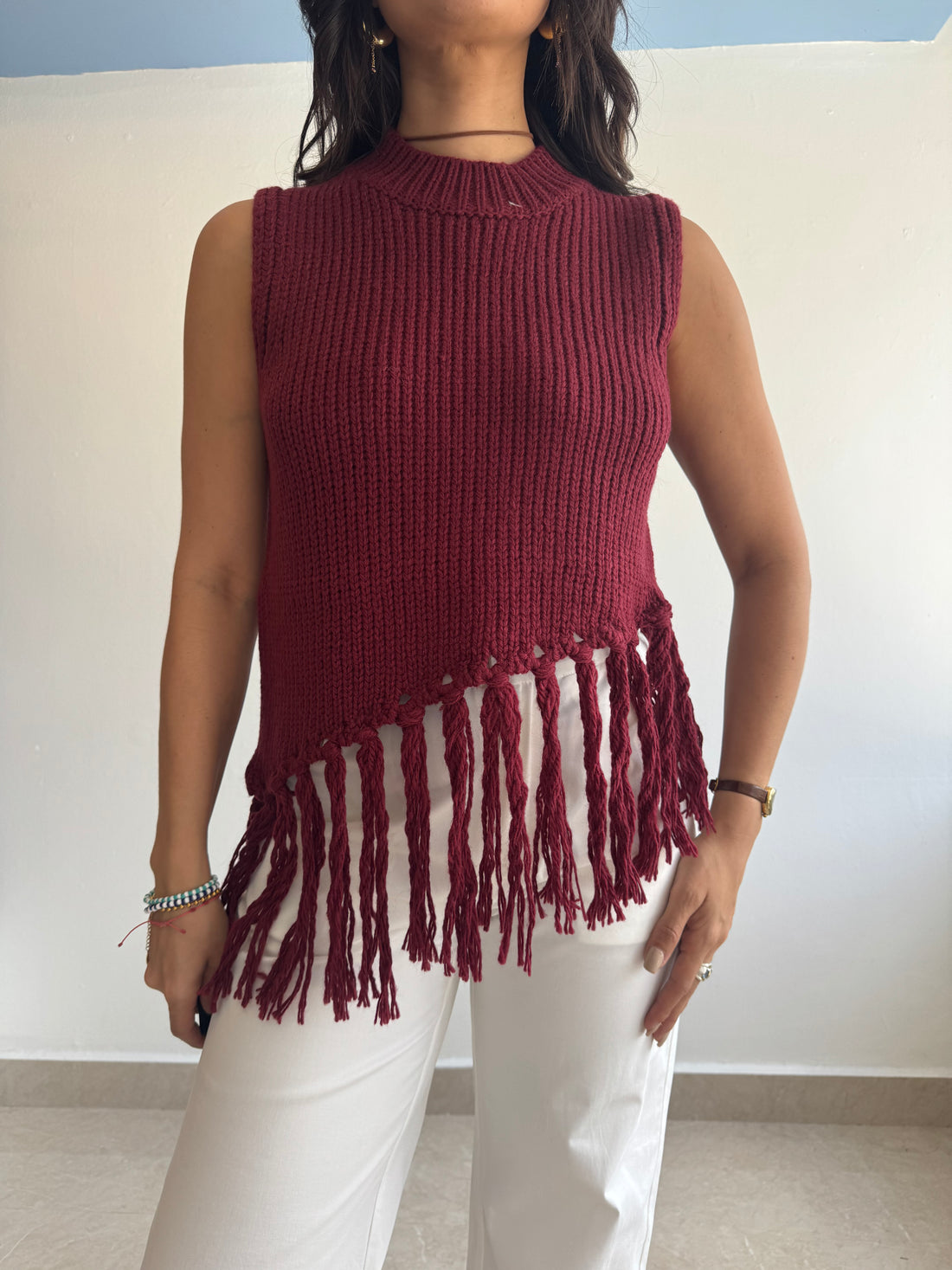 BURGUNDY TOP