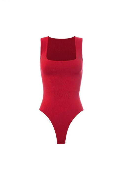 SQUARE-NECK BODYSUIT