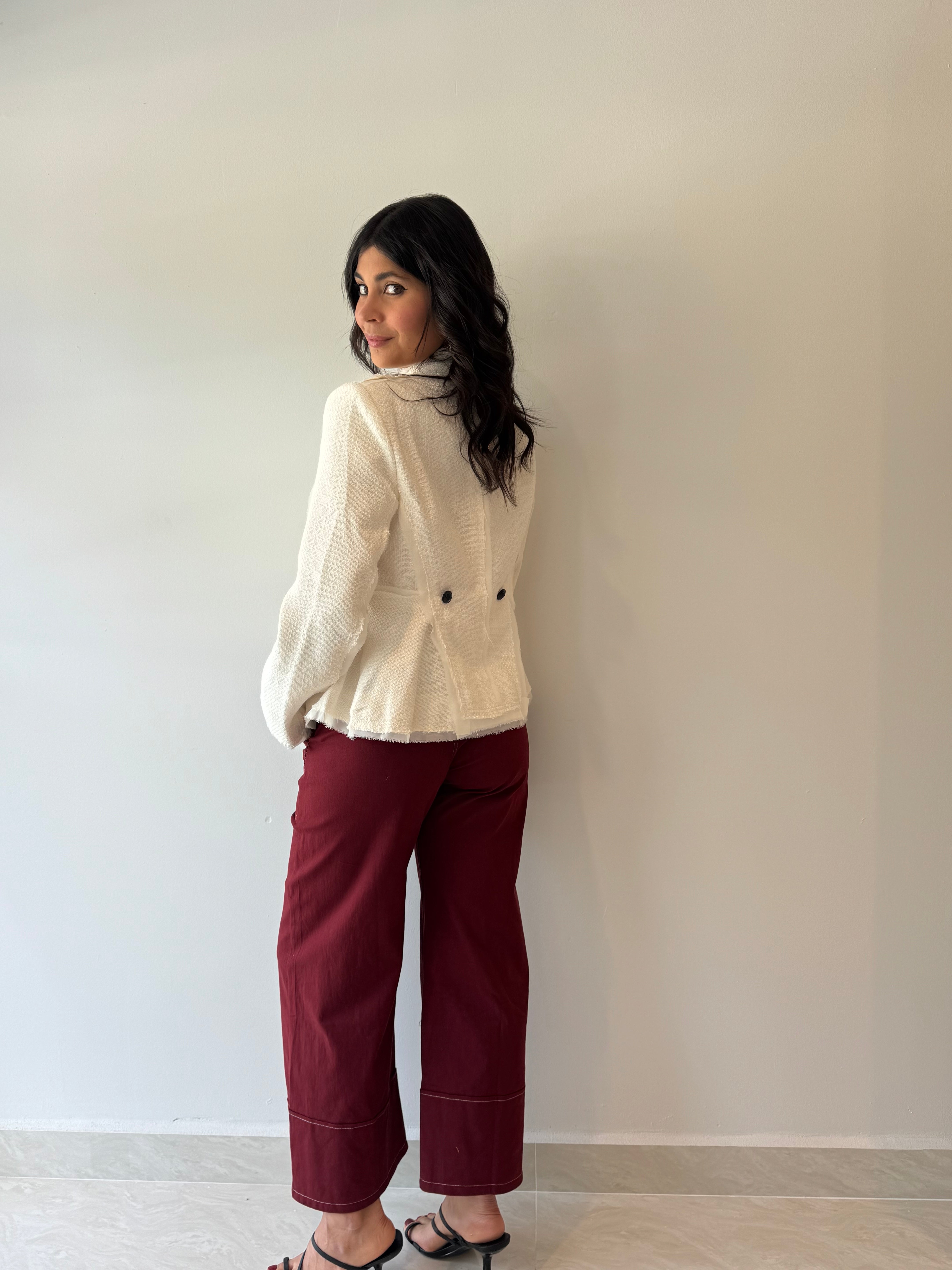 BURGUNDY PANTS