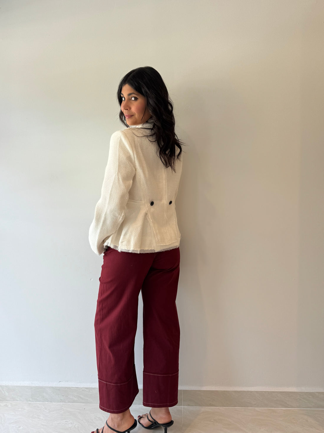 BURGUNDY PANTS
