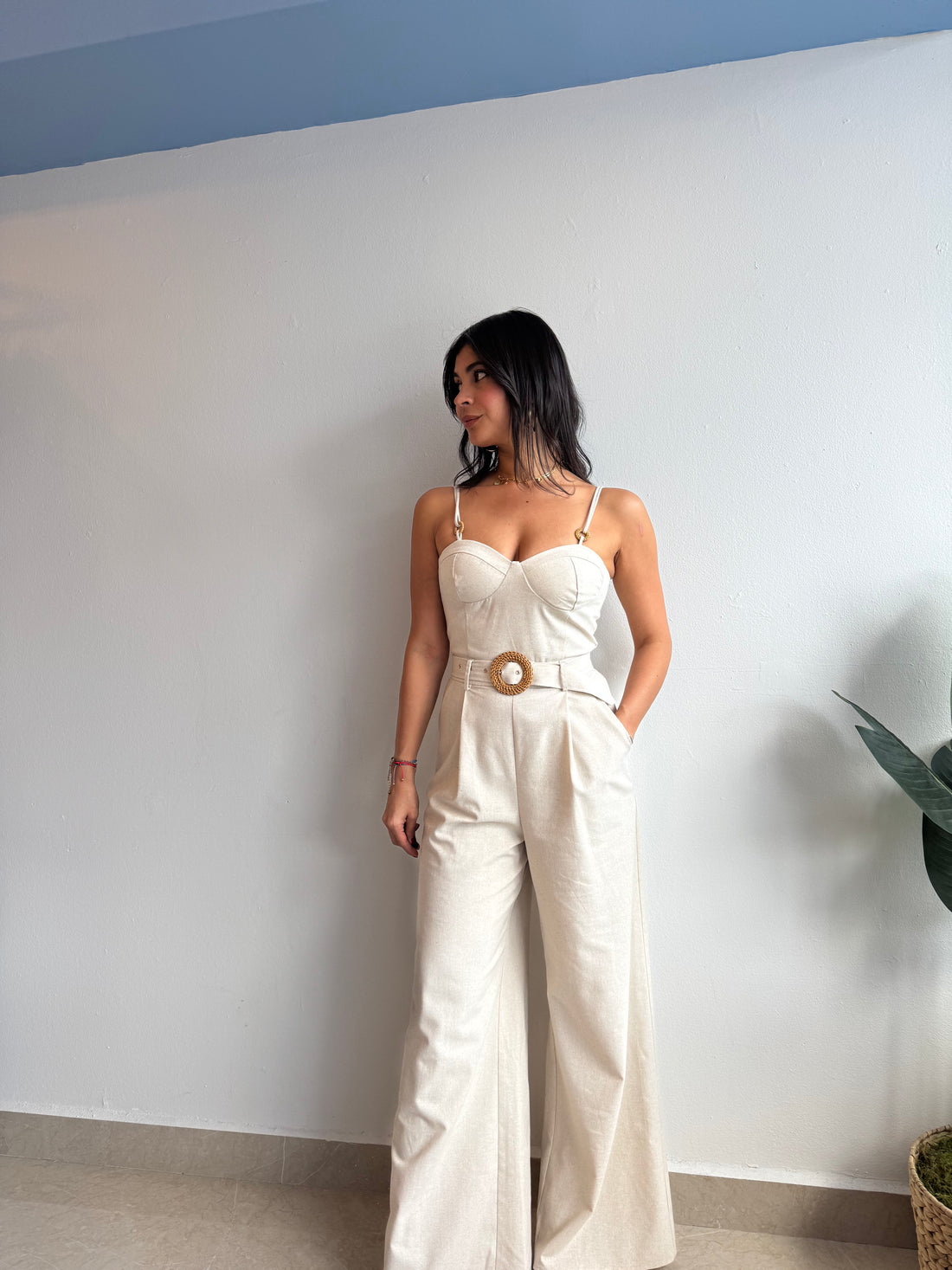 LINEN JUMPSUIT