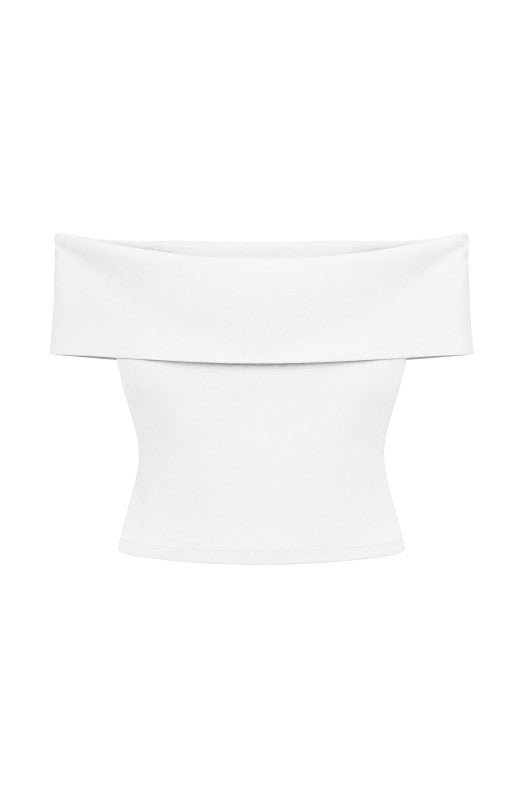 OFF SHOULDER CROP TOP
