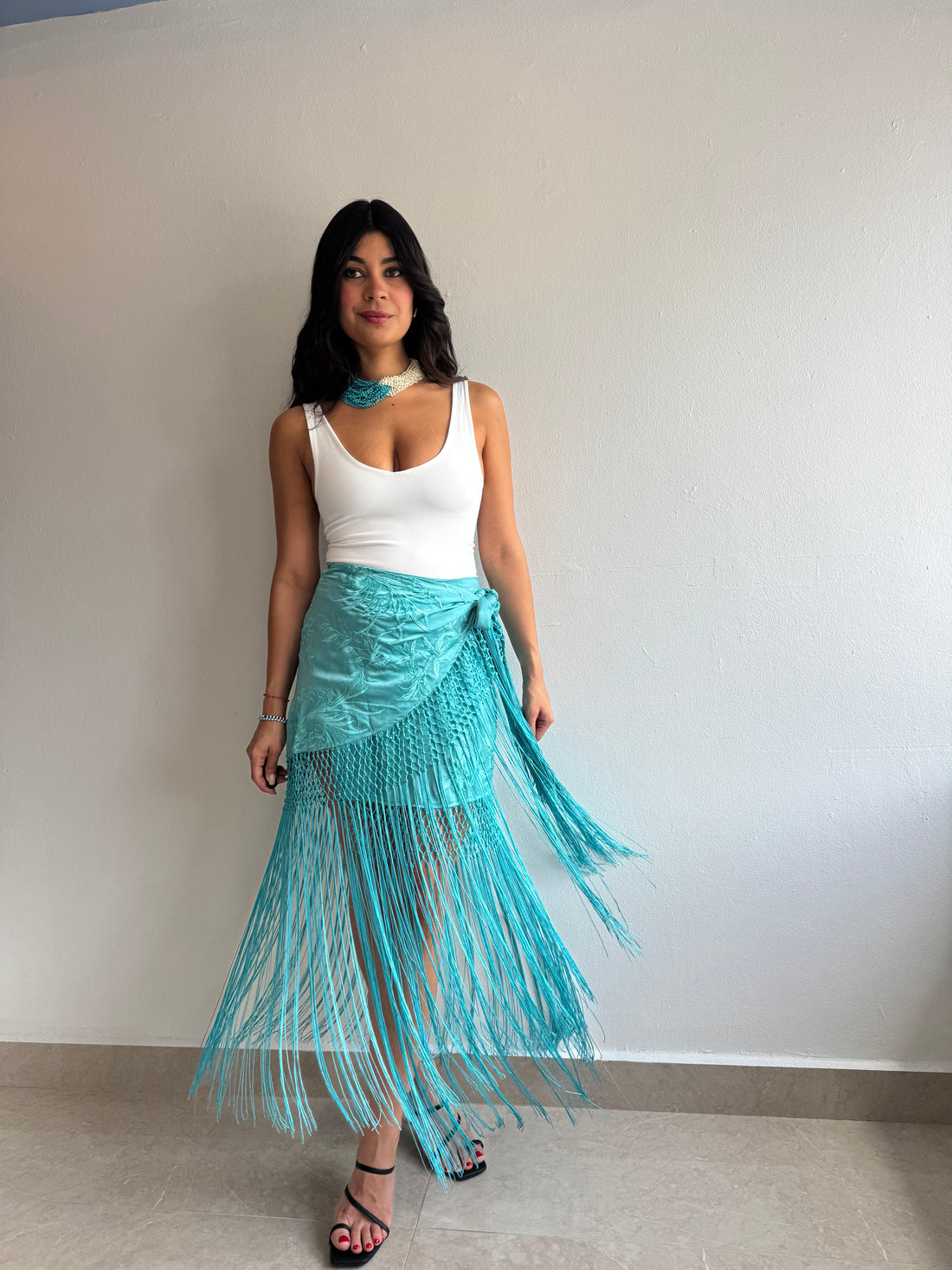 TURQUOISE SKORT