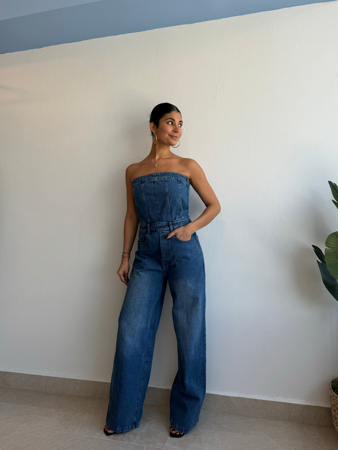 DENIM JUMPSUIT