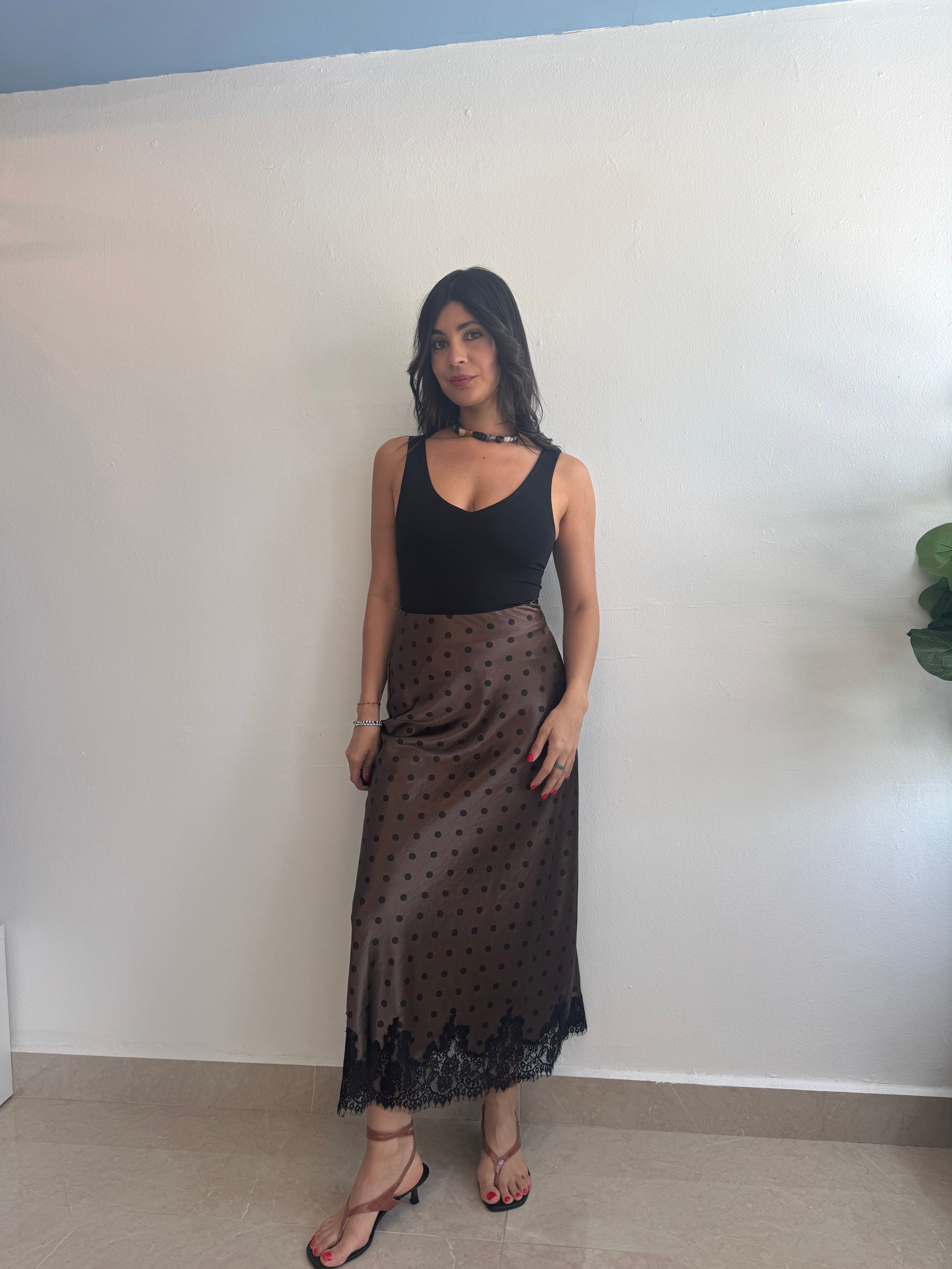 SATIN SKIRT