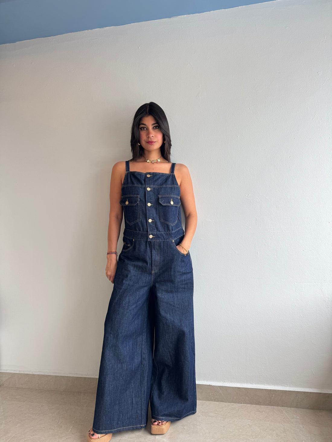 DENIM JUMPSUIT