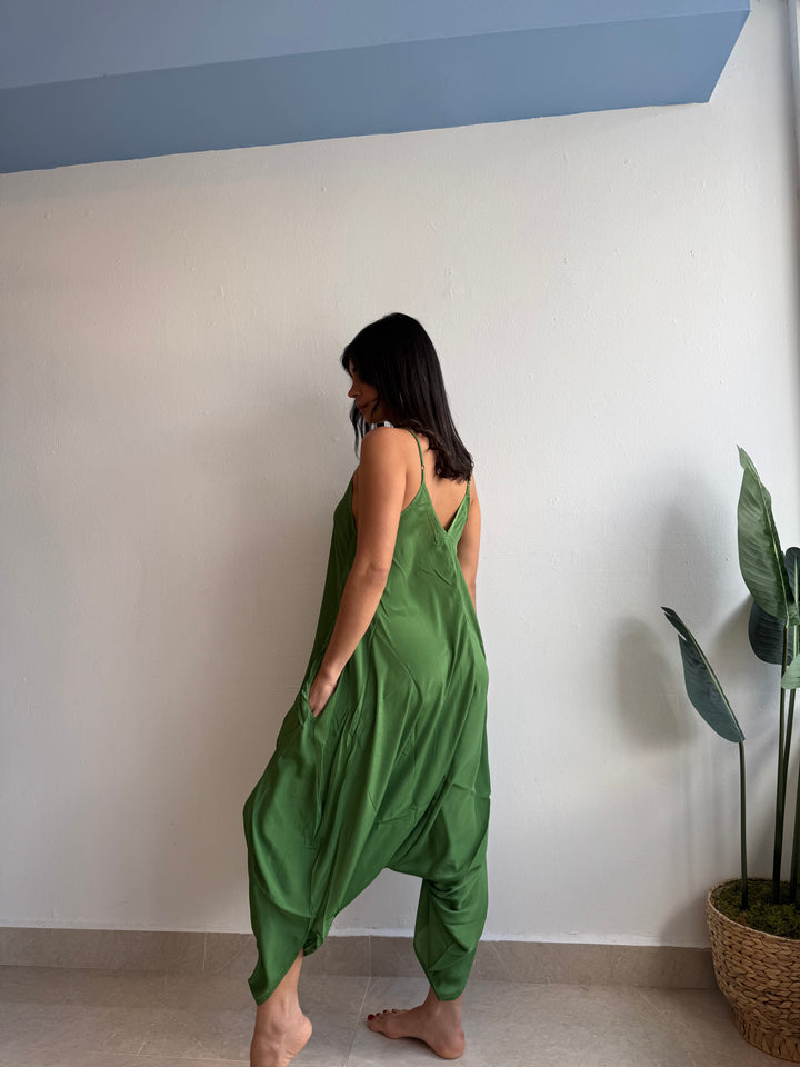 GREEN JUMPSUIT