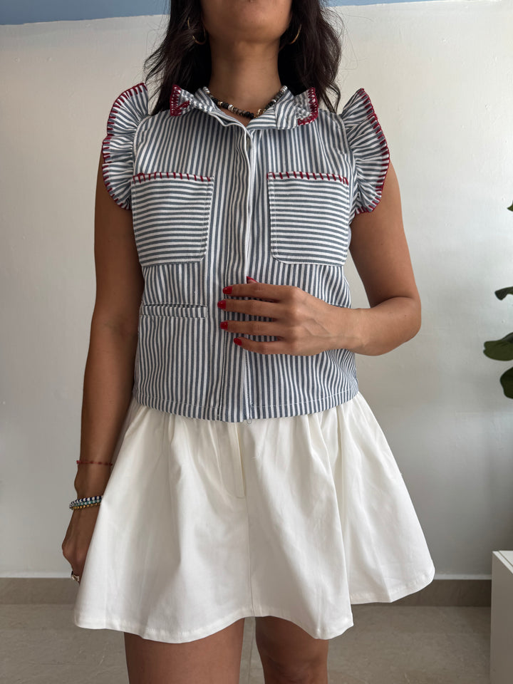 STRIPED VEST