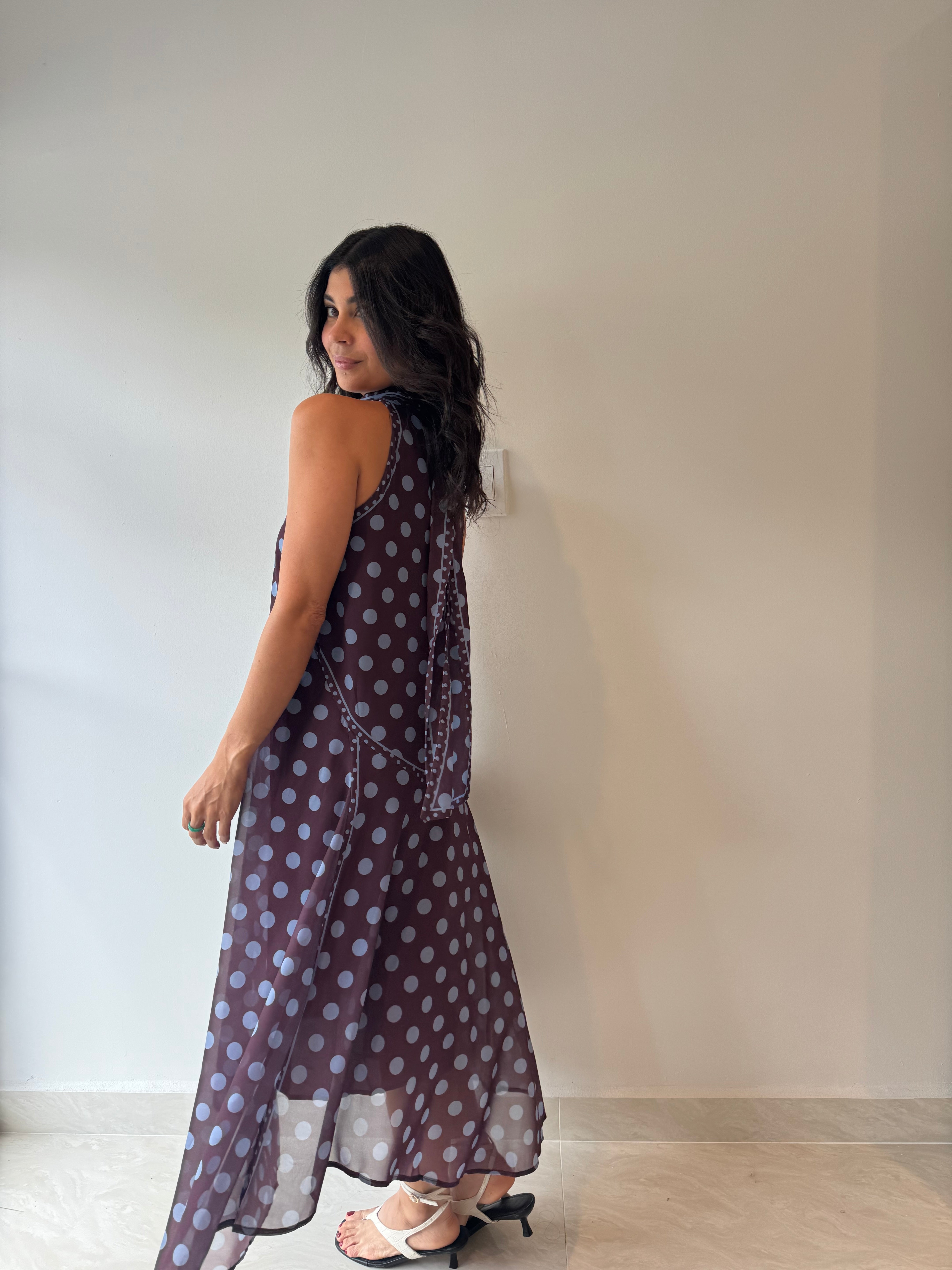 WINE BLUE DRESS