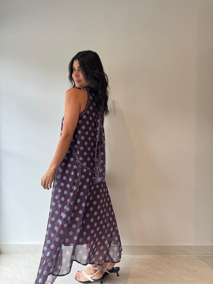 WINE BLUE DRESS