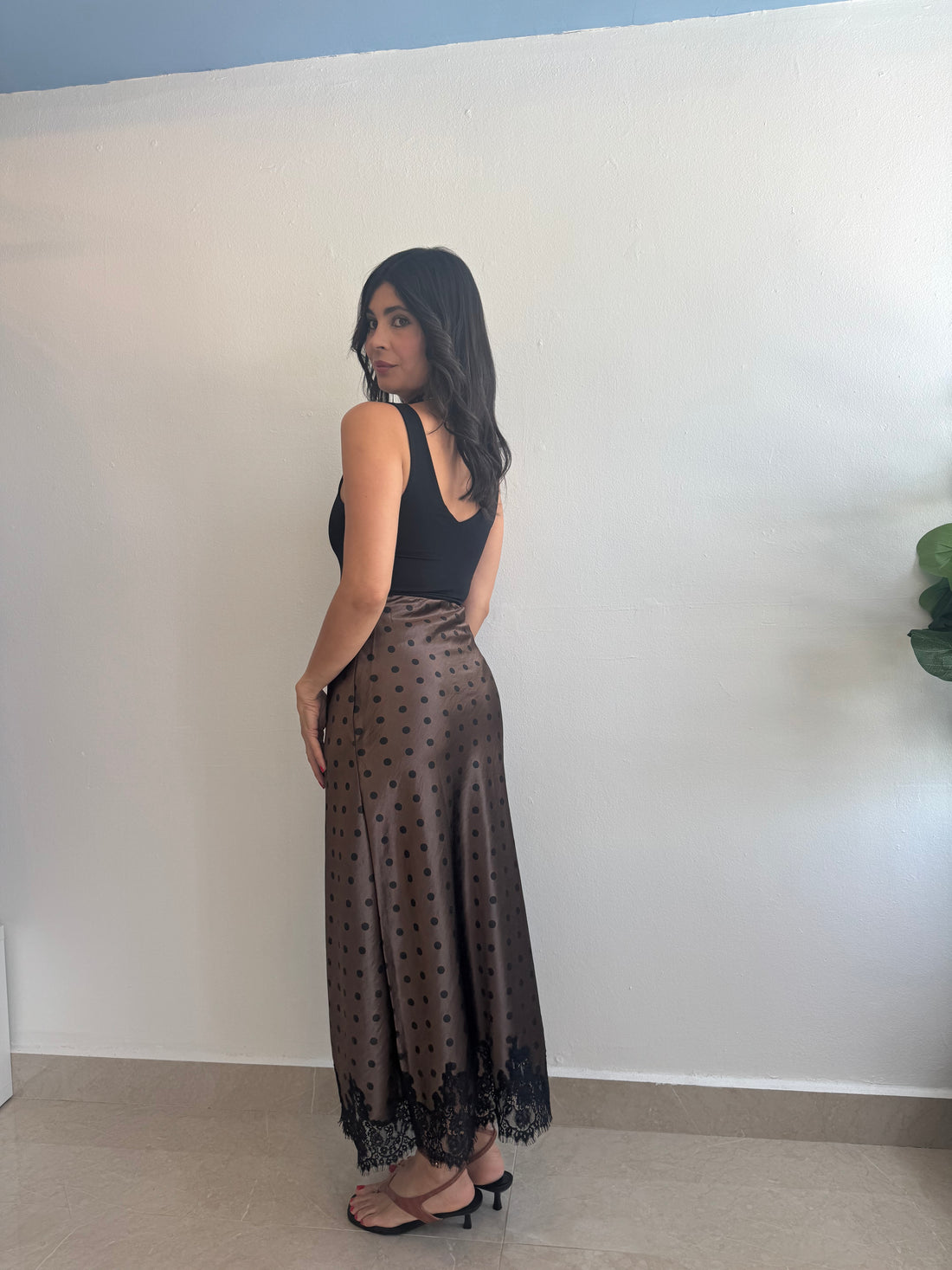 SATIN SKIRT
