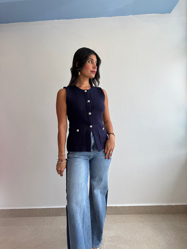 NAVY TOP