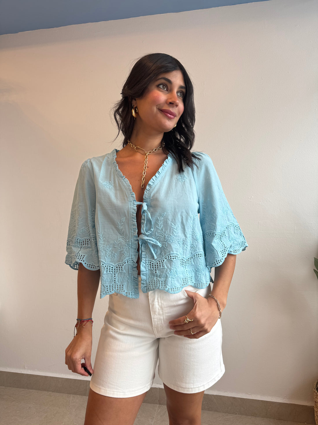 TURQUOISE TOP