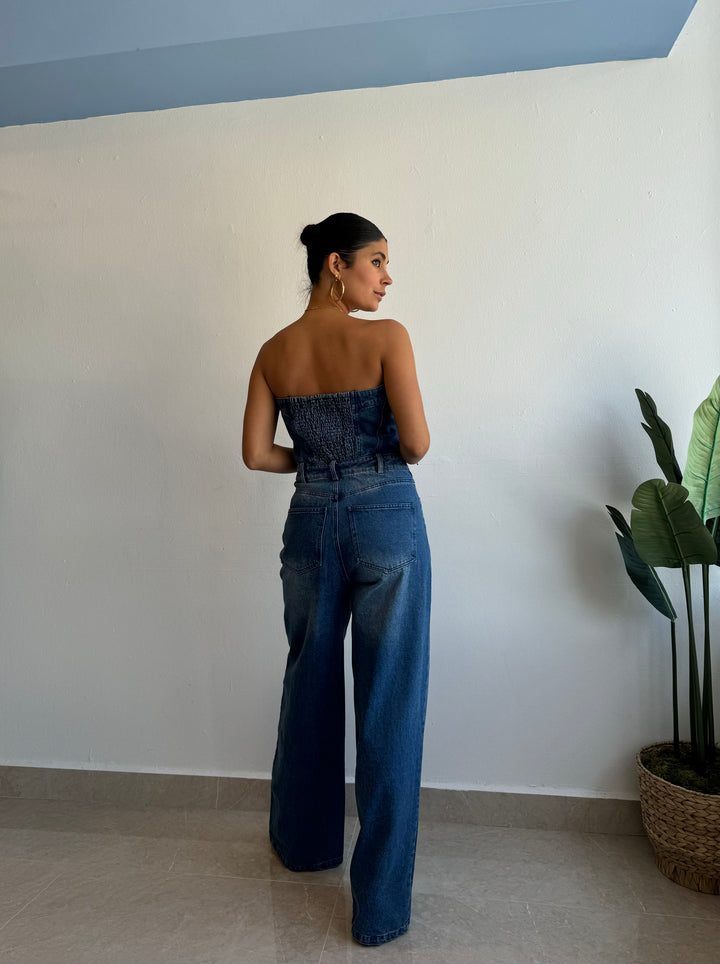 DENIM JUMPSUIT