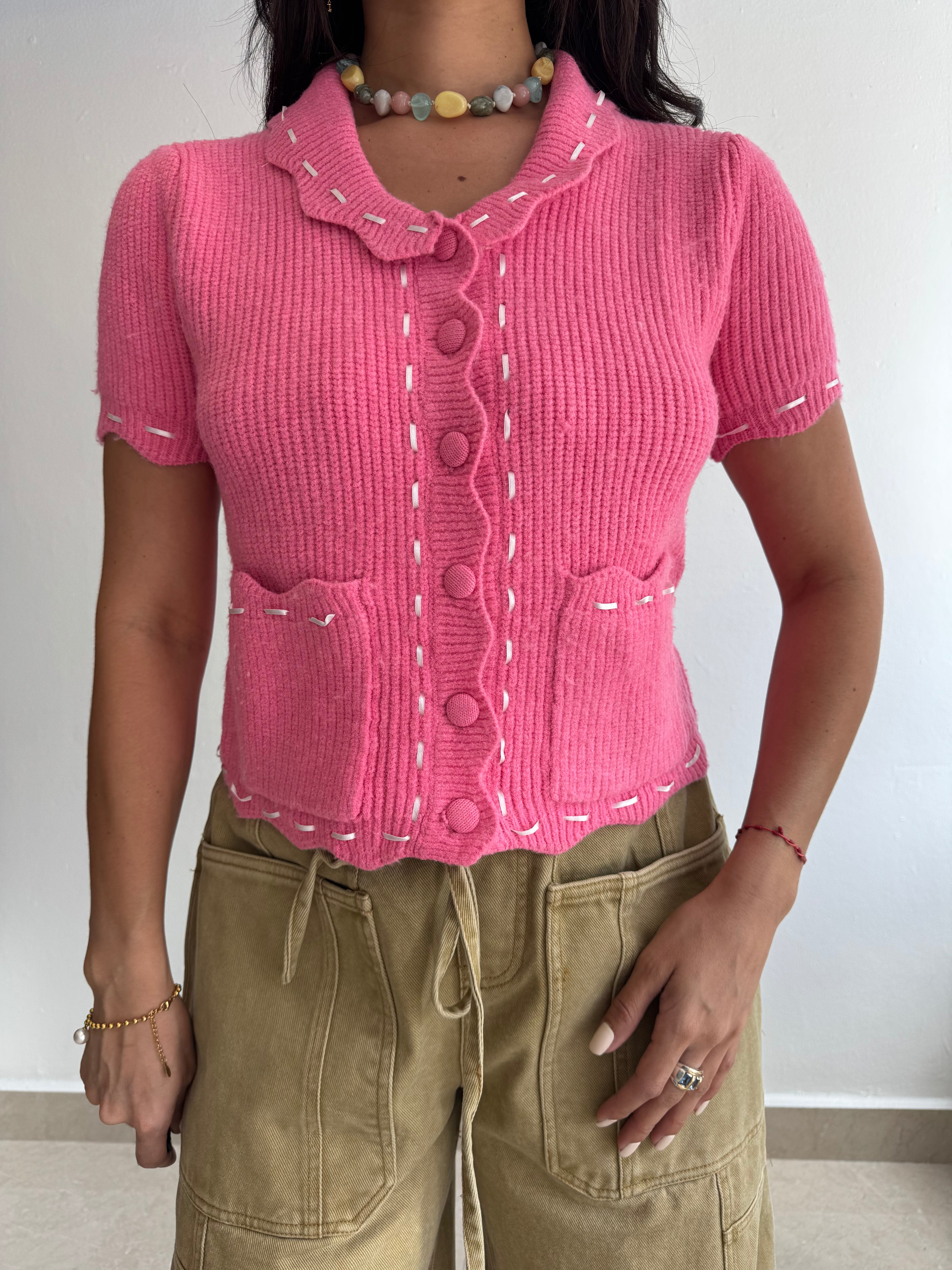 PINK CARDIGAN