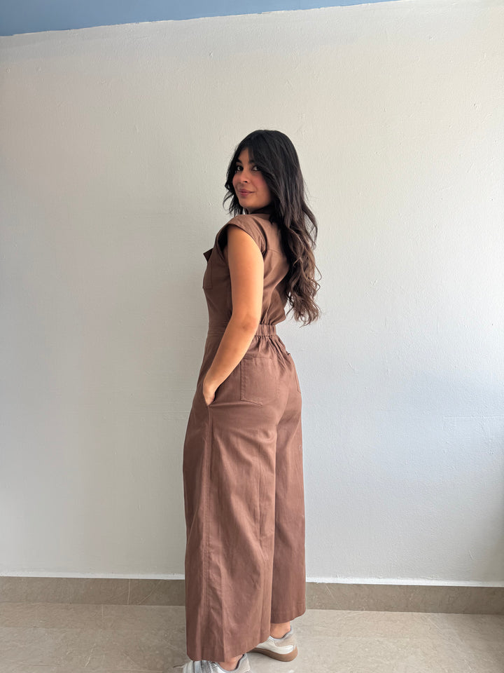BROWN JUMPSUIT