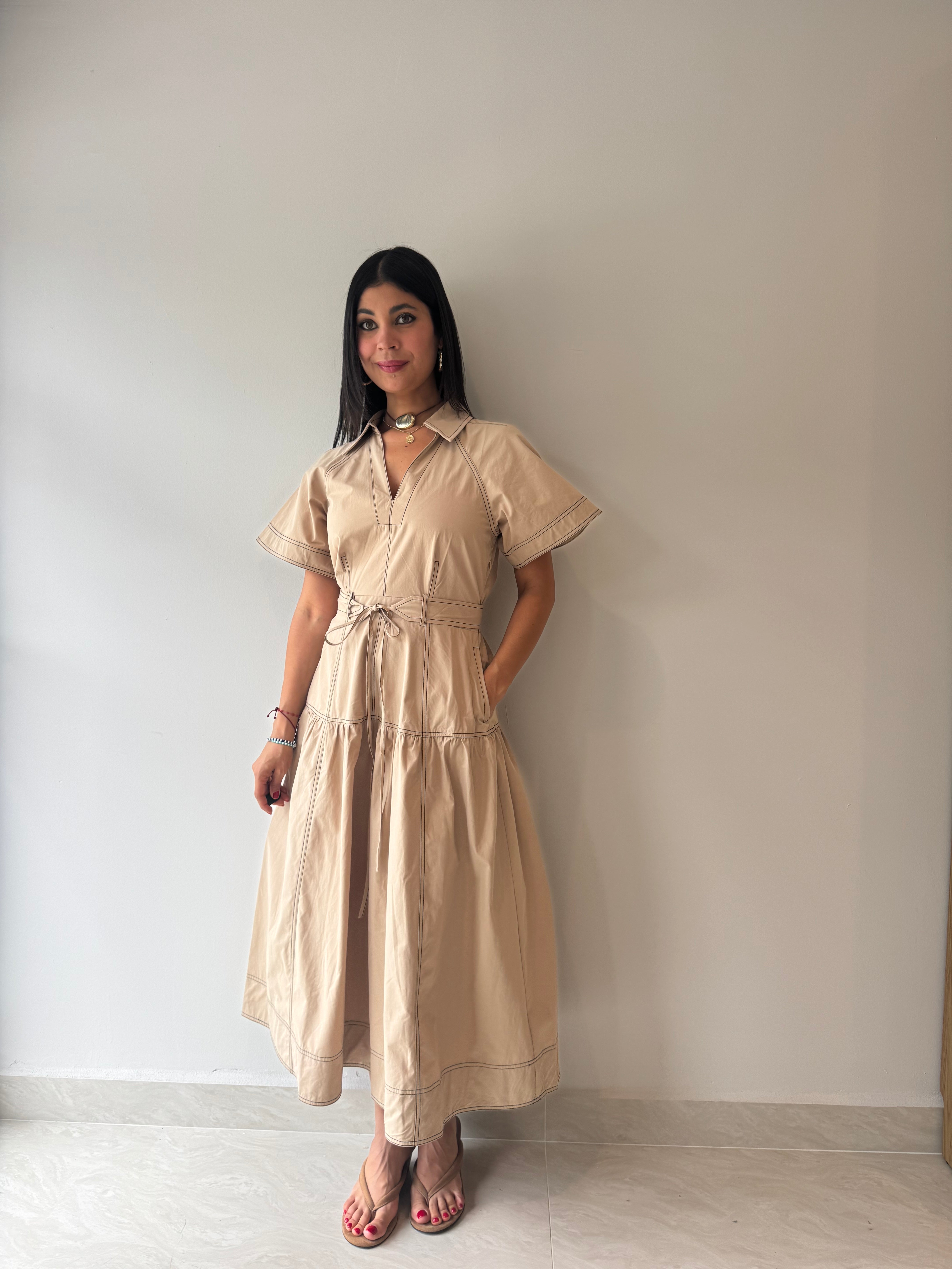 TAUPE DRESS