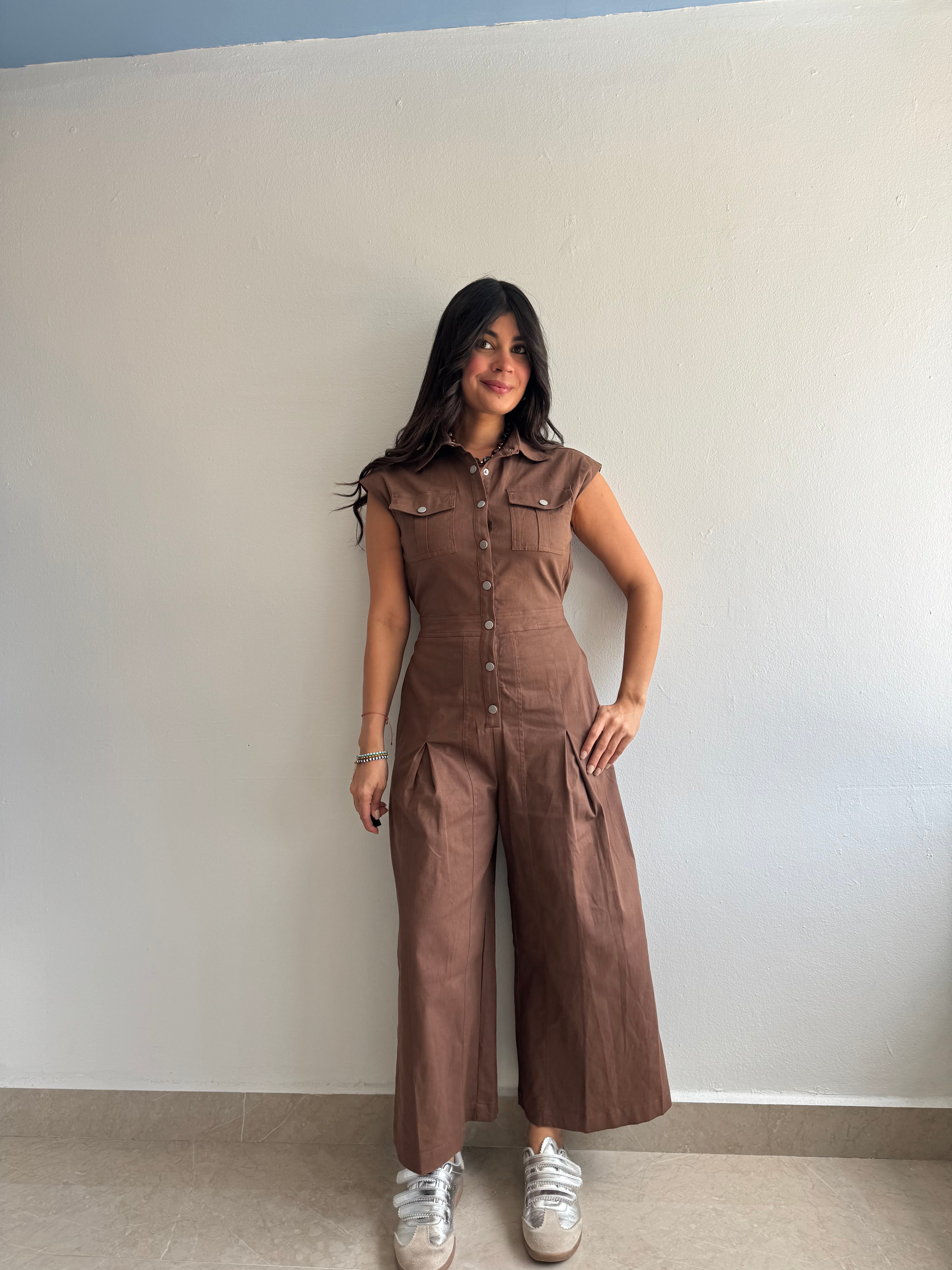 BROWN JUMPSUIT