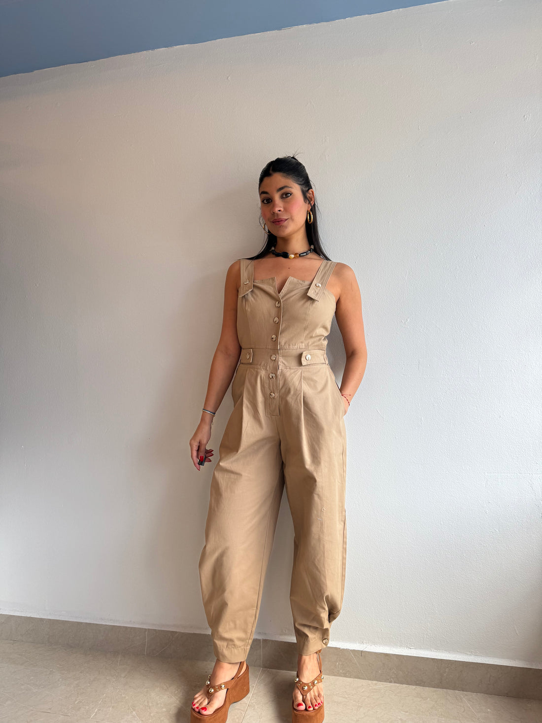 MOCHA JUMPSUIT 🚨 PRE-ORDER🚨 MAYO