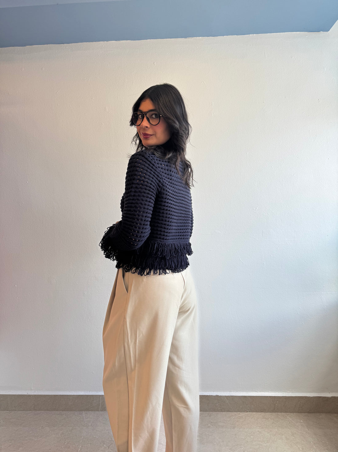 NAVY CARDIGAN