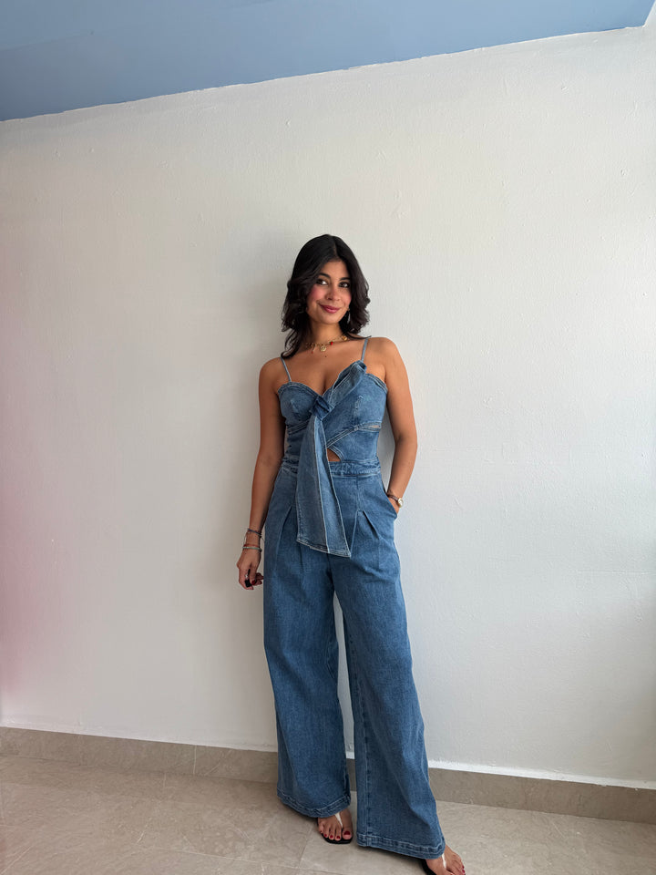 DENIM JUMPSUIT