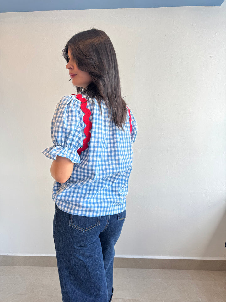 GINGHAM BLOUSE