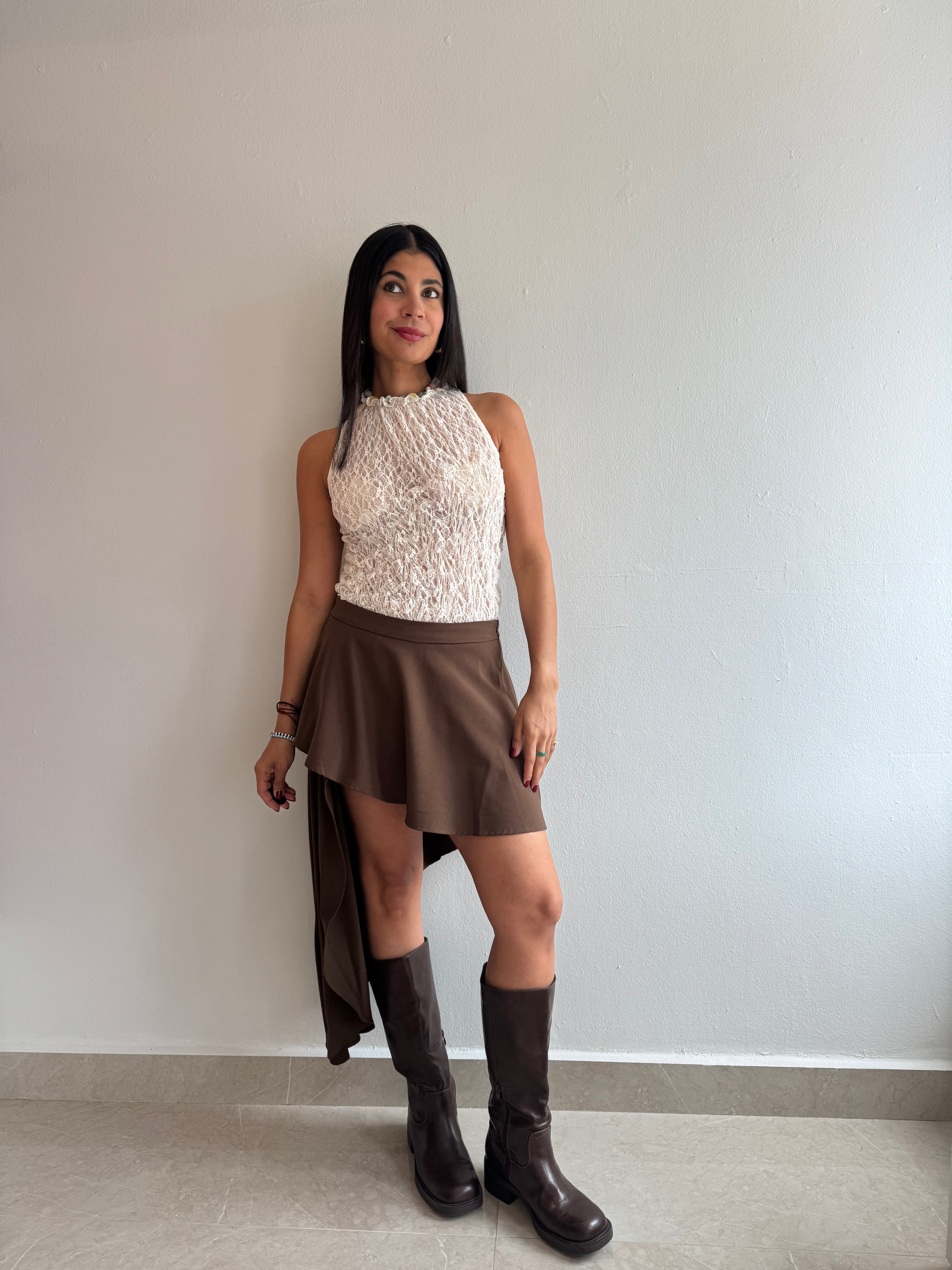 BROWN SKIRT