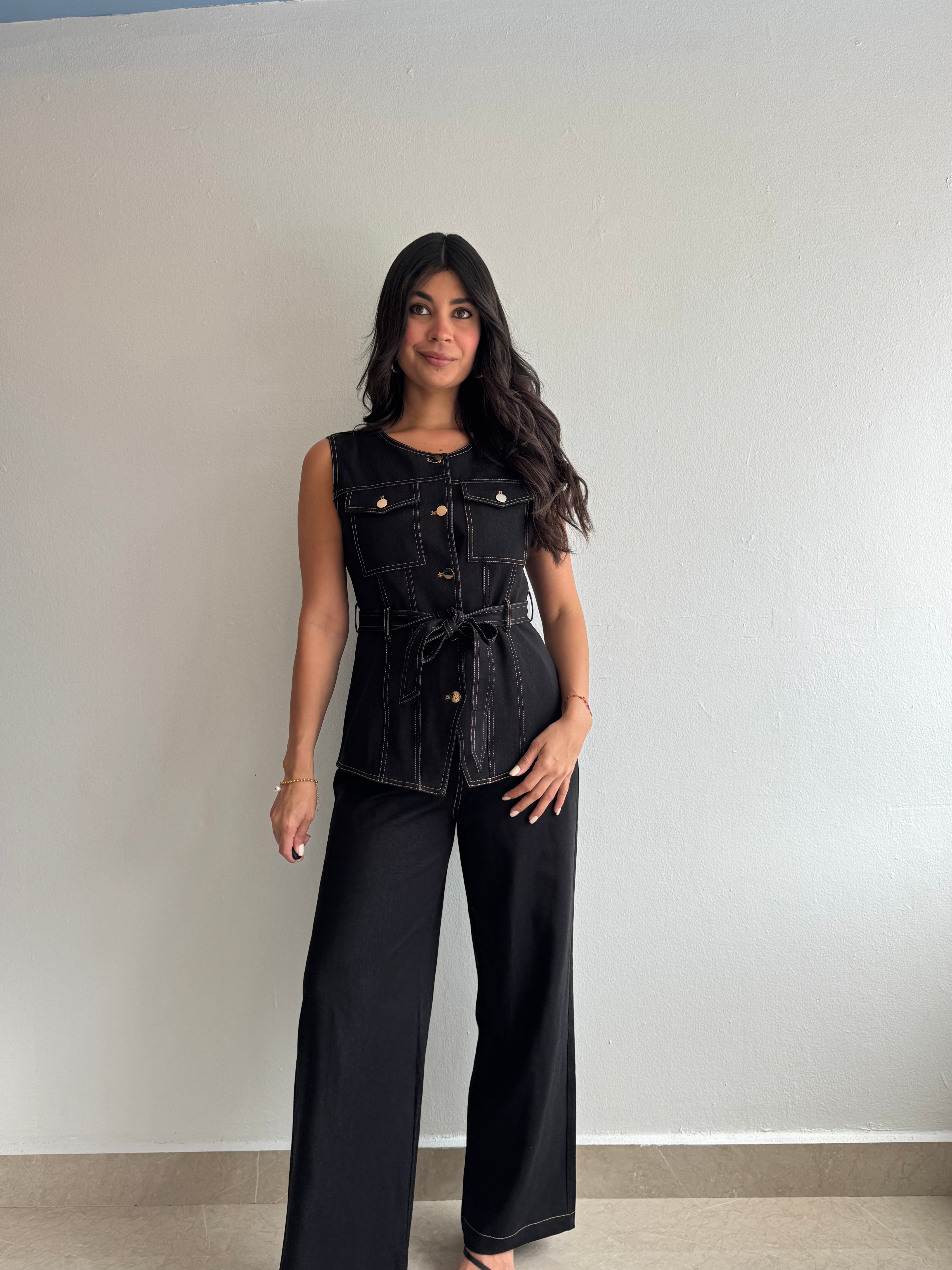 BLACK DENIM SET